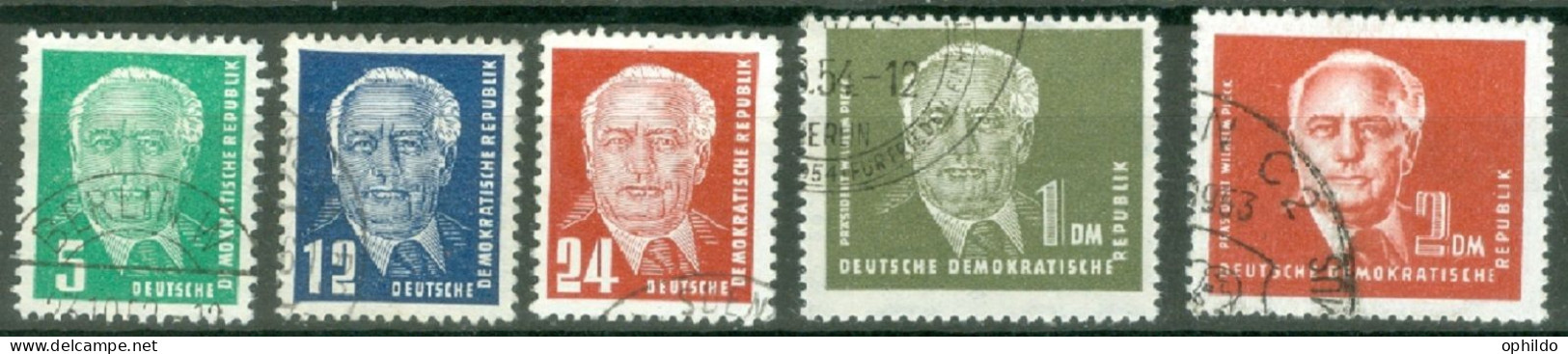 DDR   Yvert  69/72A  Ob  TB   - Used Stamps