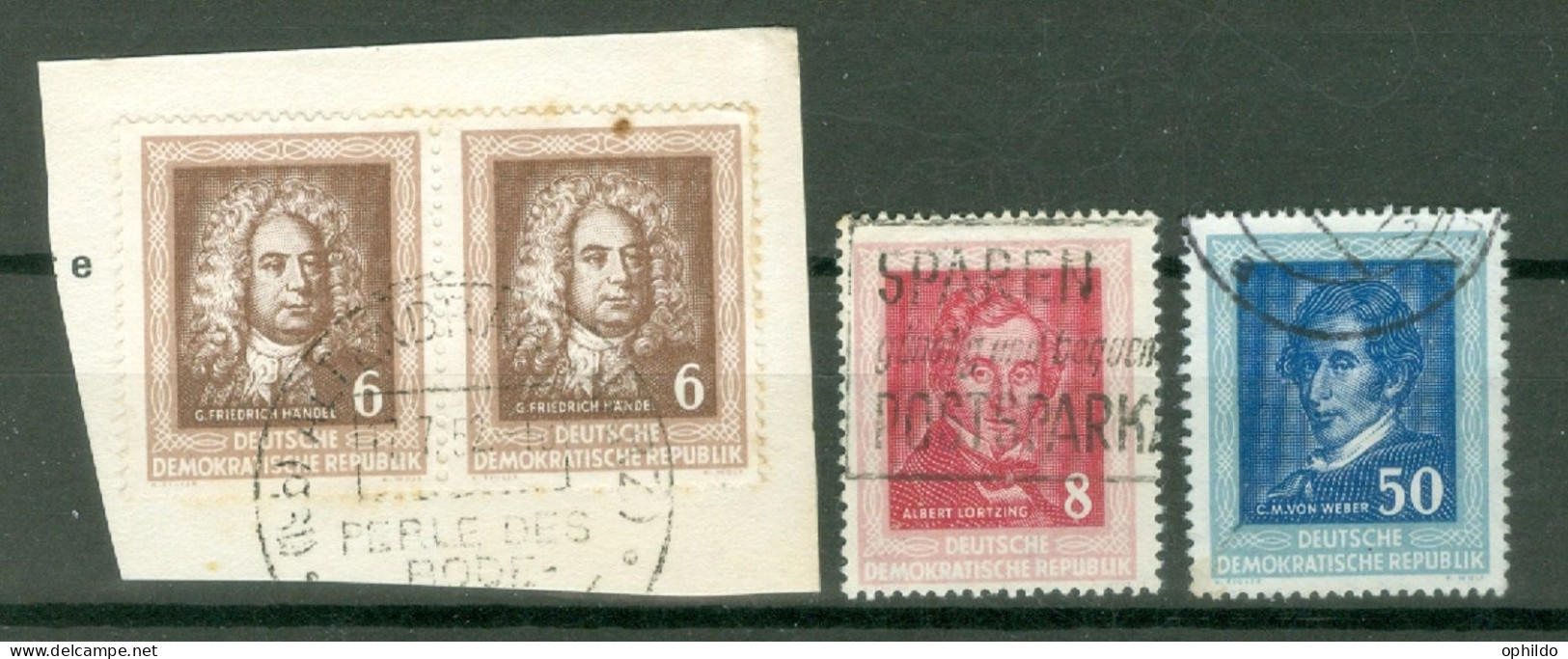 DDR   Yvert  60/62  Ob  TB  Musique - Used Stamps