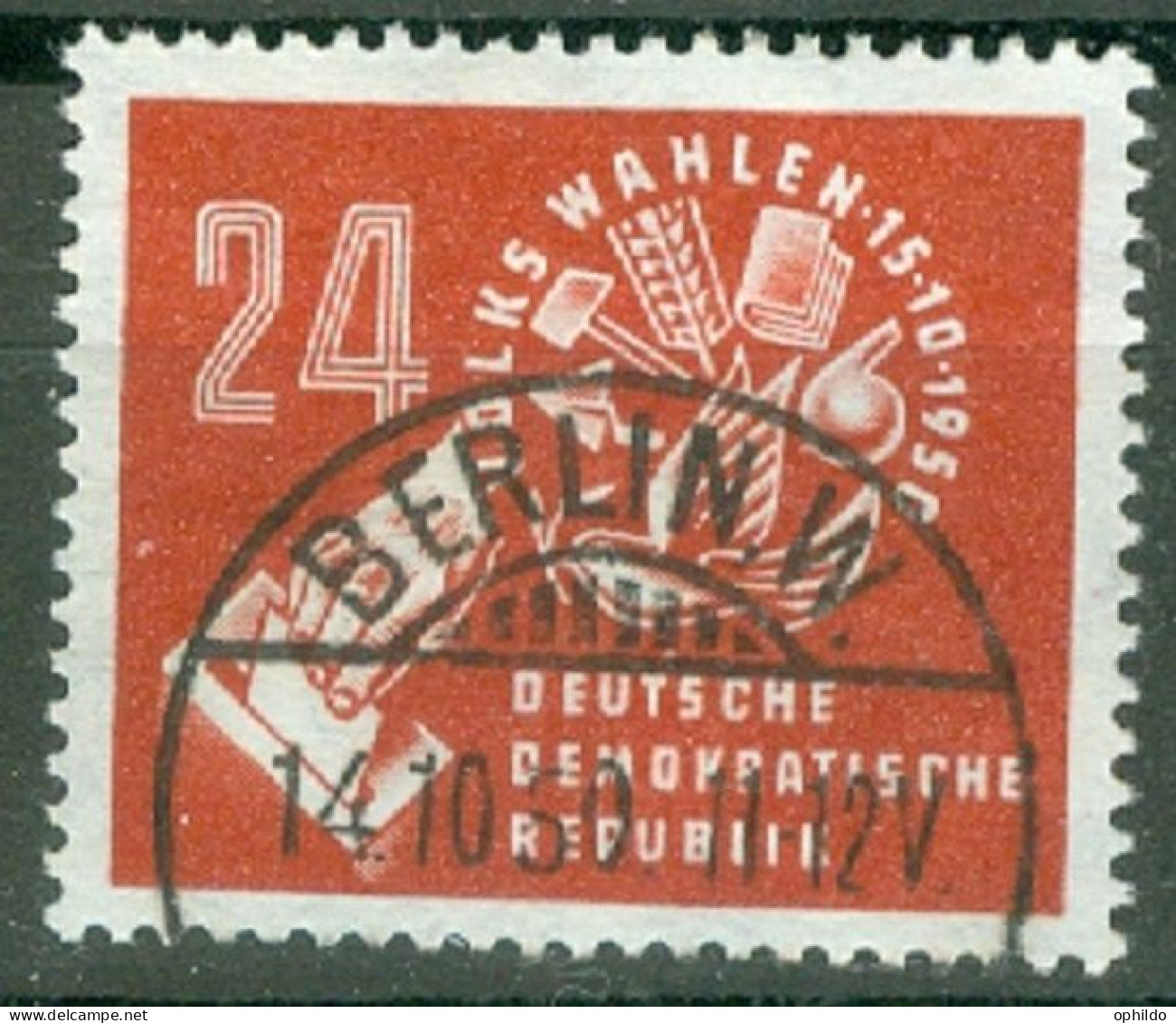 DDR   Yvert  27  Ob  TB   - Used Stamps