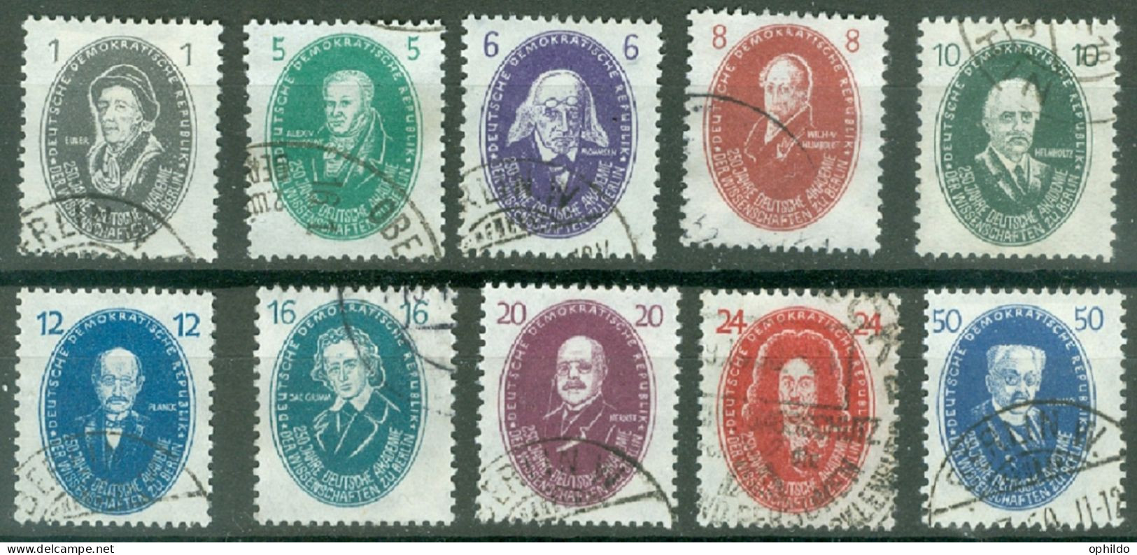 DDR   Yvert  15/24  Ob  TB   - Used Stamps