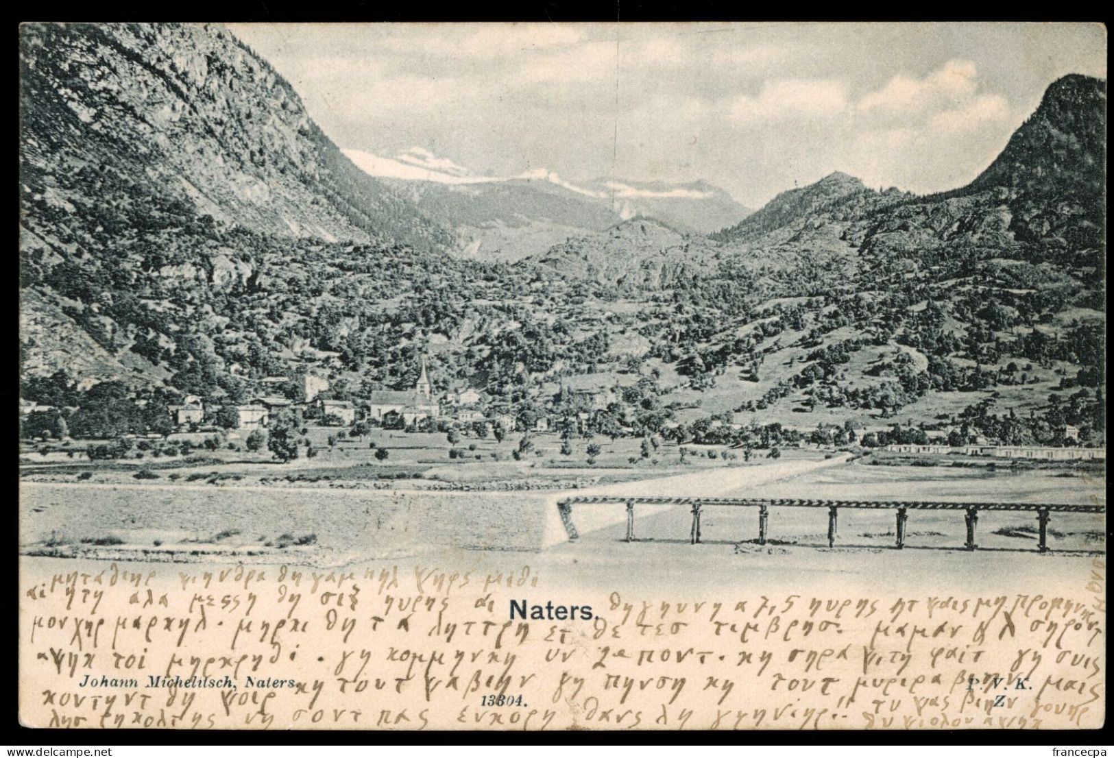 14815 - SUISSE - NATERS  - DOS NON DIVISE - Naters