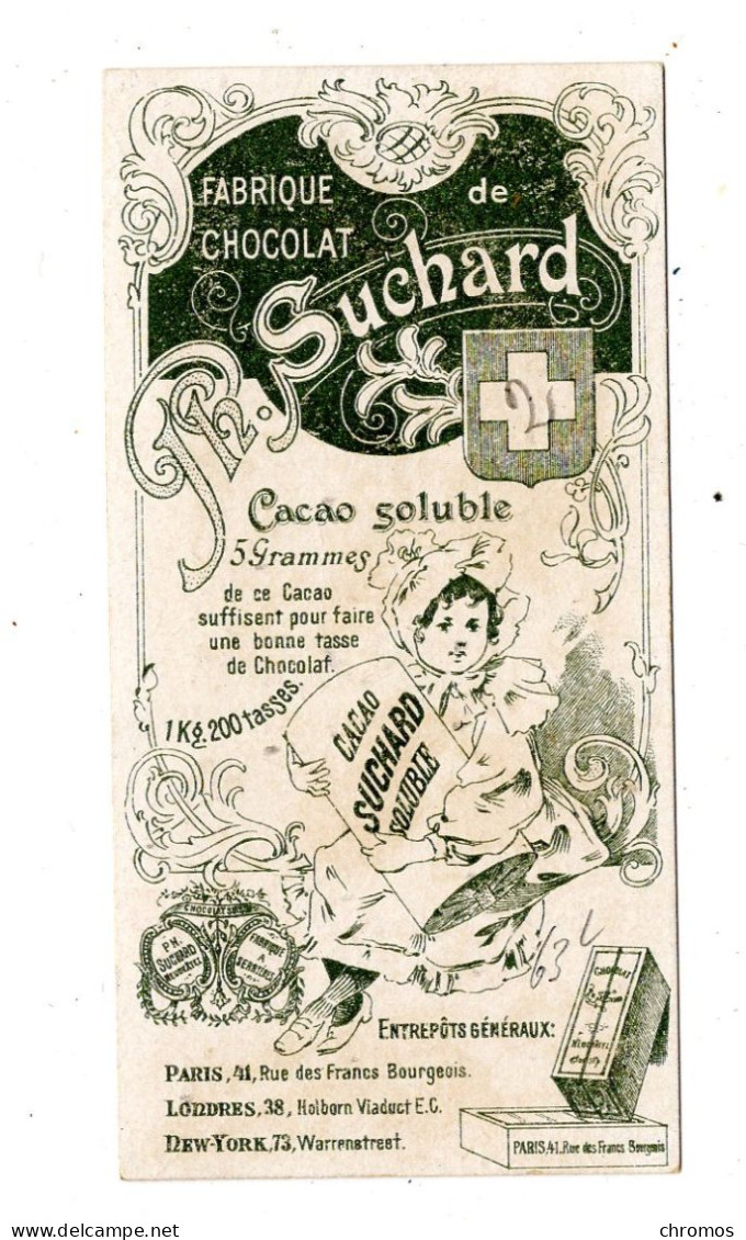 Chromo Chocolat Suchard S 63 / L, Serie Coléoptères, Scarabées, Käfer - Suchard