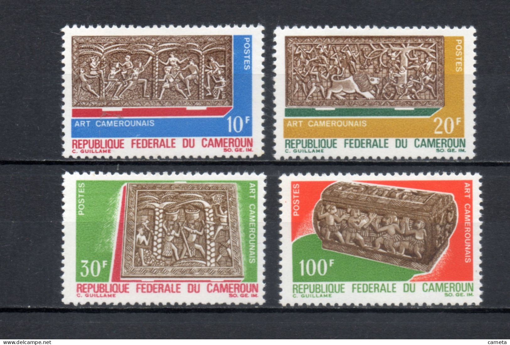 CAMEROUN N° 451 à 454  NEUFS SANS CHARNIERE COTE  5.00€     ART - Kamerun (1960-...)