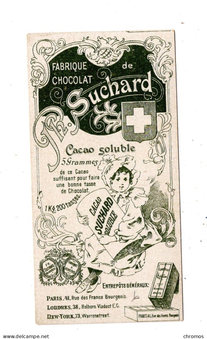 Chromo Chocolat Suchard S 63 / B, Serie Coléoptères, Scarabées, Käfer - Suchard