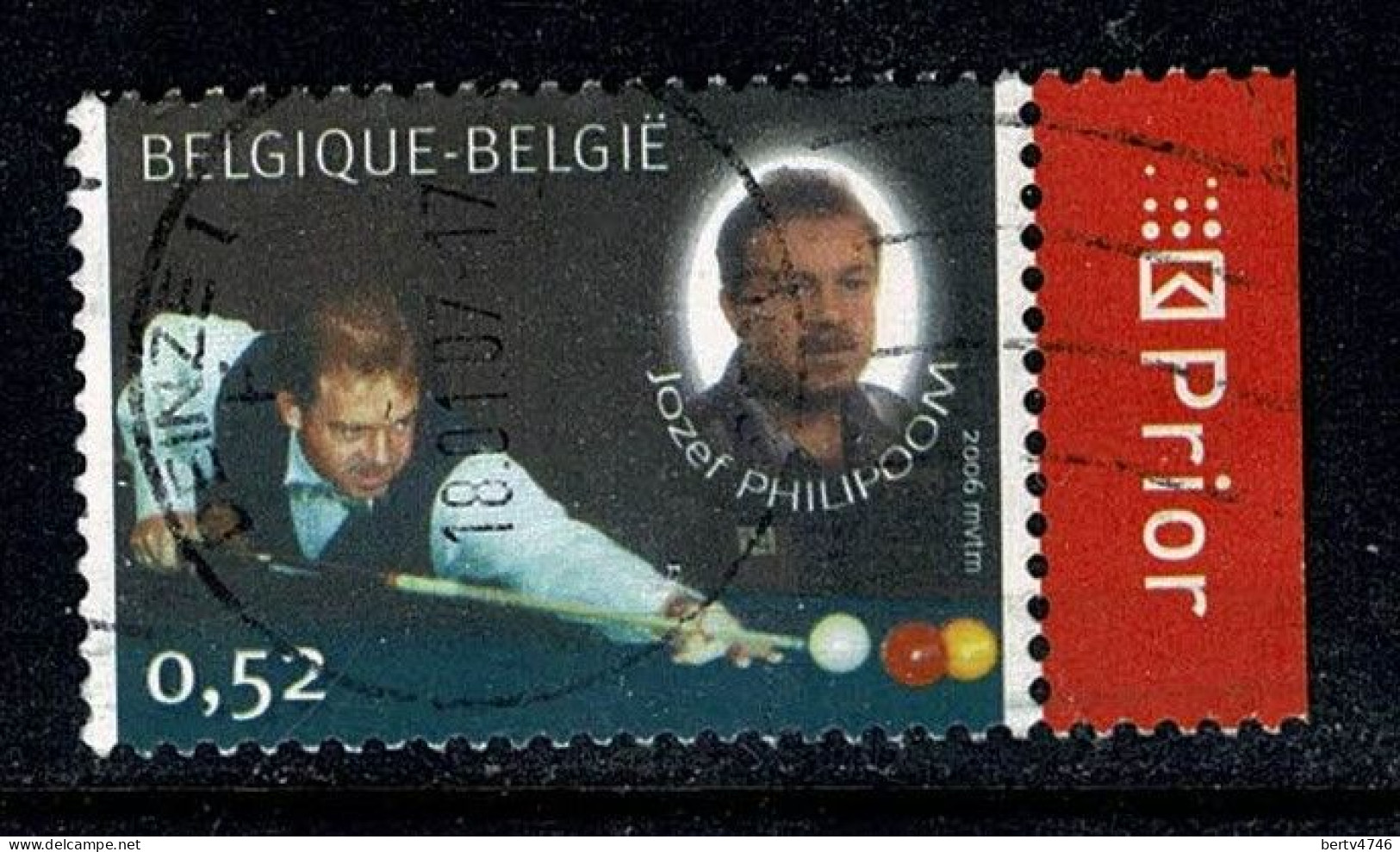 Belg. 2006 - 3514, Yv 3499, Mi 3562 Biljart / Billiard - Philipoon - Oblitérés