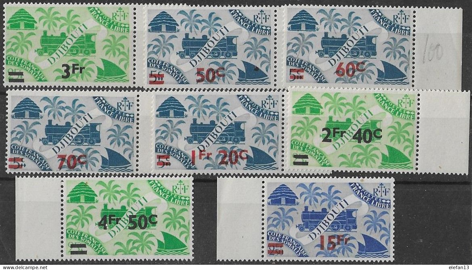 COTE Des SOMALIS N°254 à 261 **  8 Valeurs Série Complète Neuf Sans Charnière MNH - Unused Stamps