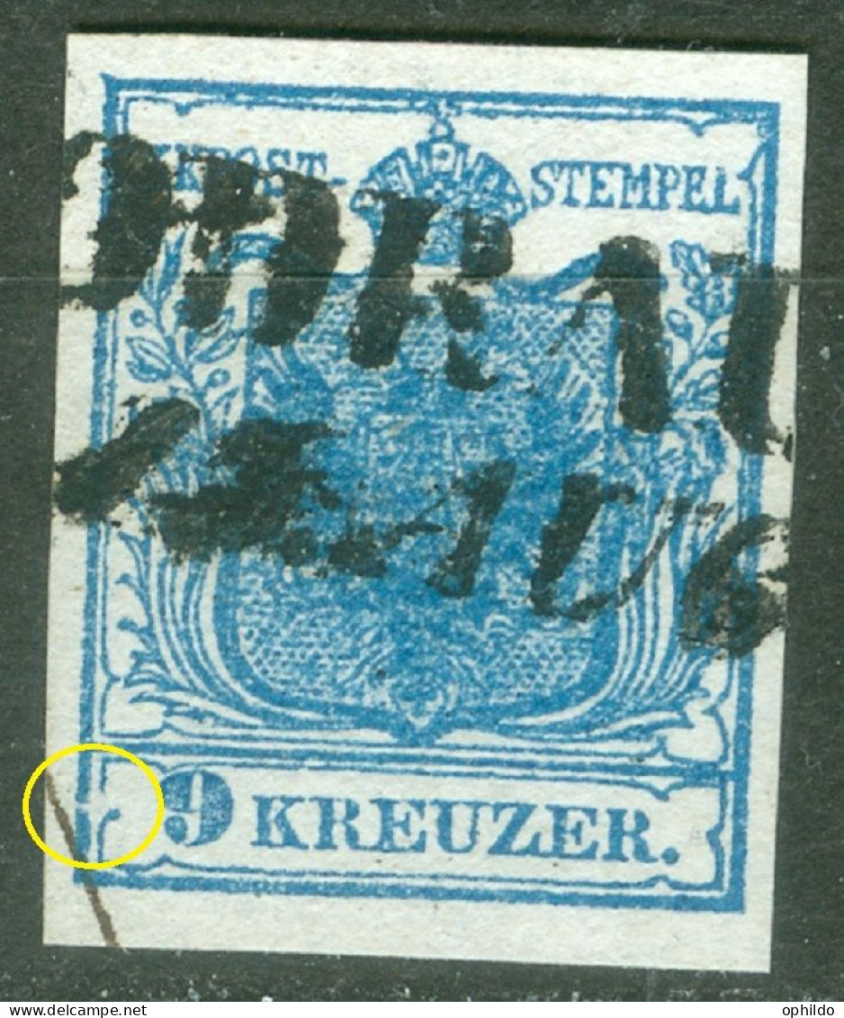 Autriche  Yv 5  Ou  Mi 5 Avec Variété  2 Filets Brisés   Voir Scan   - Used Stamps