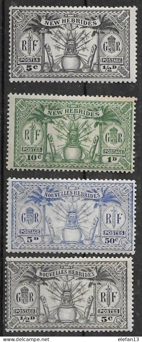 N. HEBRIDES N°80,86,91 Et 92 **  Neufs Sans Charnière MNH - Unused Stamps