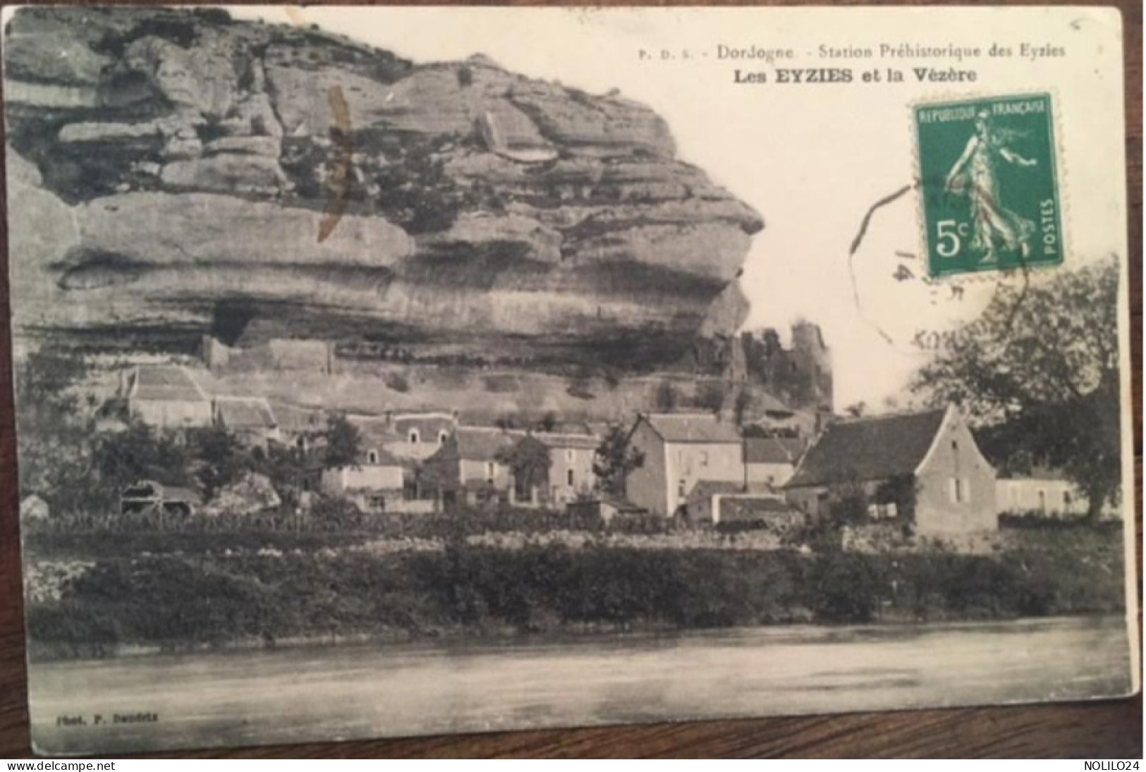 Cpa 24 Dordogne, Les Eyzies Et La Vézère, Station Préhistorique Des Eyzies, éd P.D.S 239, écrite En 1914 - Les Eyzies