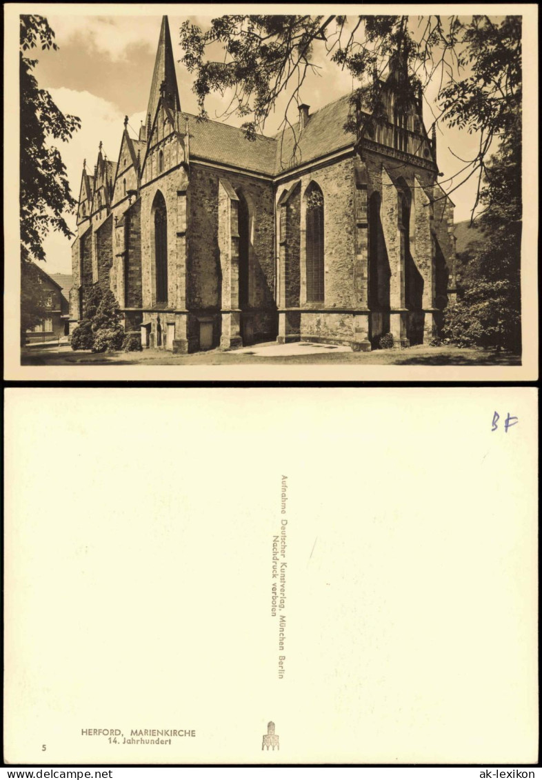 Ansichtskarte Herford Marienkirche 1960 - Herford