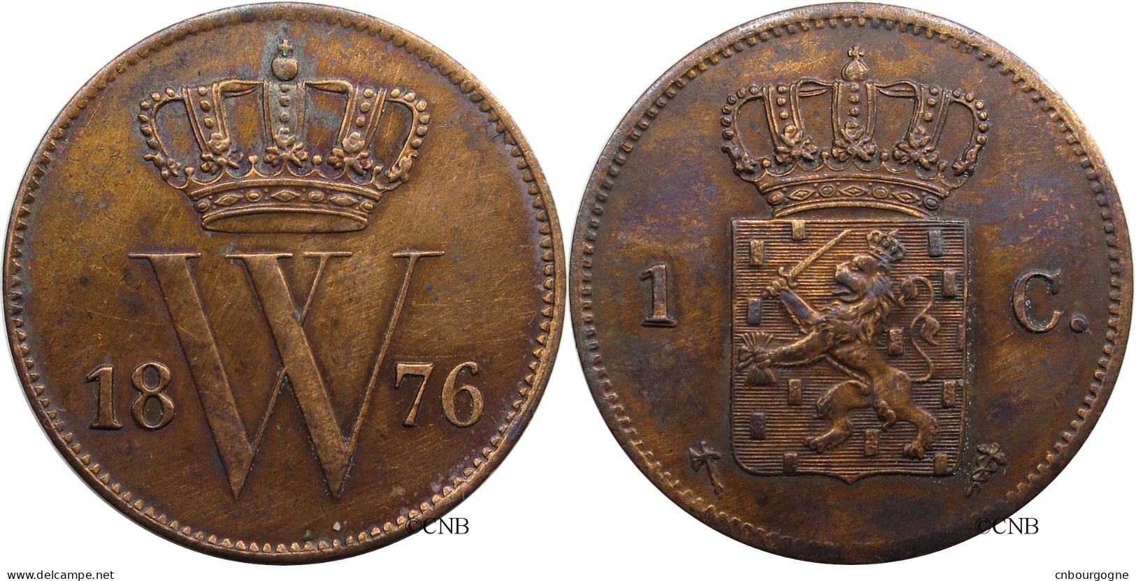 Pays-Bas - Royaume - Guillaume III - 1 Cent 1876 - TTB+/AU50 - Mon4043 - 1849-1890 : Willem III