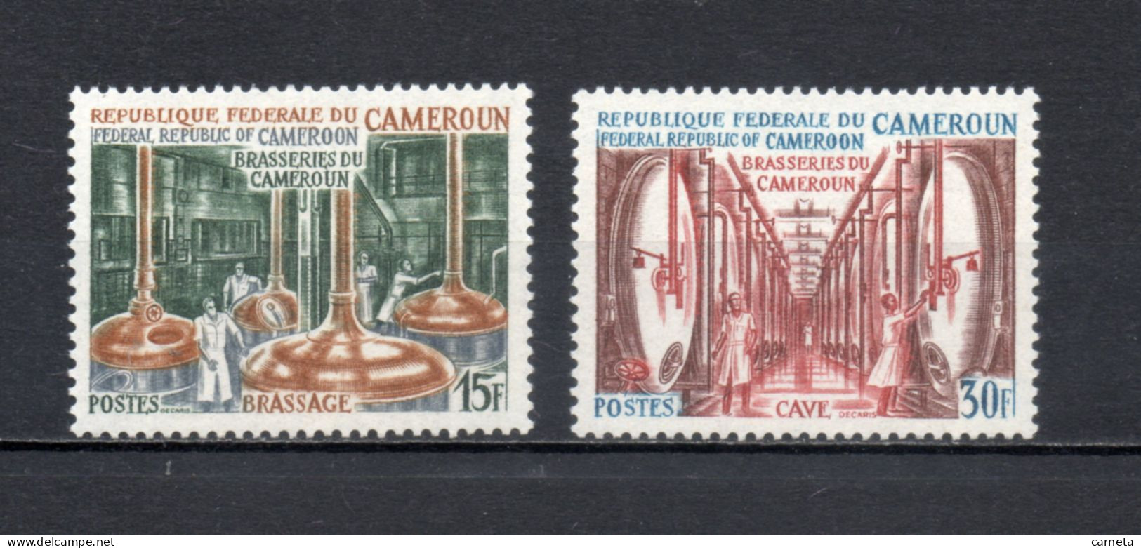 CAMEROUN N° 485 + 486  NEUFS SANS CHARNIERE COTE  1.70€     INDUSTRIE BRASSERIE - Camerún (1960-...)