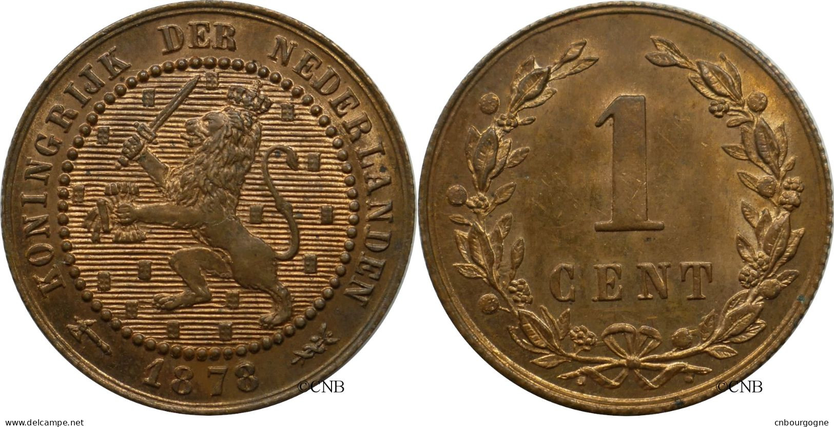 Pays-Bas - Royaume - Guillaume III - 1 Cent 1878 - SUP+/MS62 - Mon5831 - 1849-1890: Willem III.