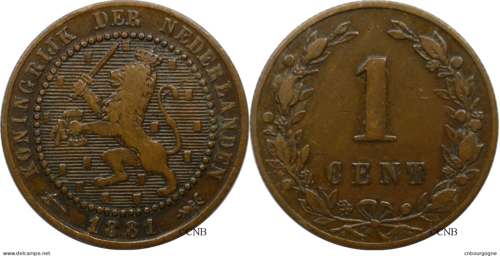 Pays-Bas - Royaume - Guillaume III - 1 Cent 1881 - TB+/VF35 - Mon5231 - 1849-1890: Willem III.