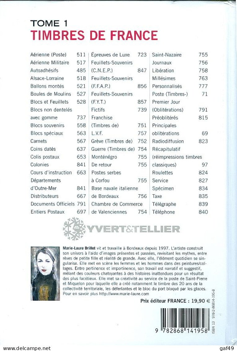 Catalogue Yvert 2010 Tome 1 Cartonné Très Bon état (2 Scans) - Frankrijk