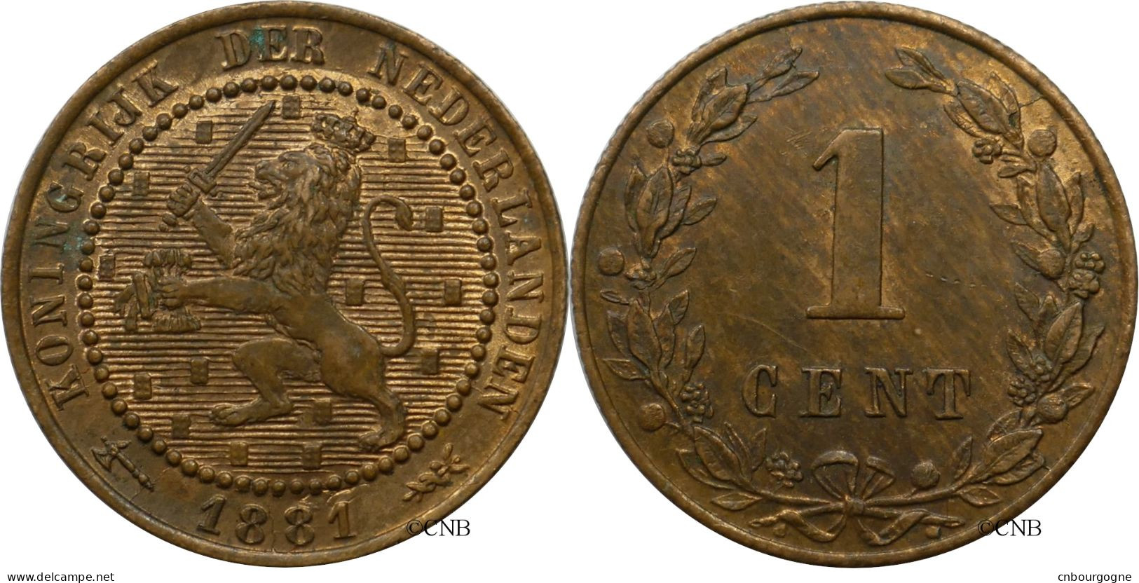 Pays-Bas - Royaume - Guillaume III - 1 Cent 1881 - SUP/AU58 - Mon5832 - 1849-1890: Willem III.