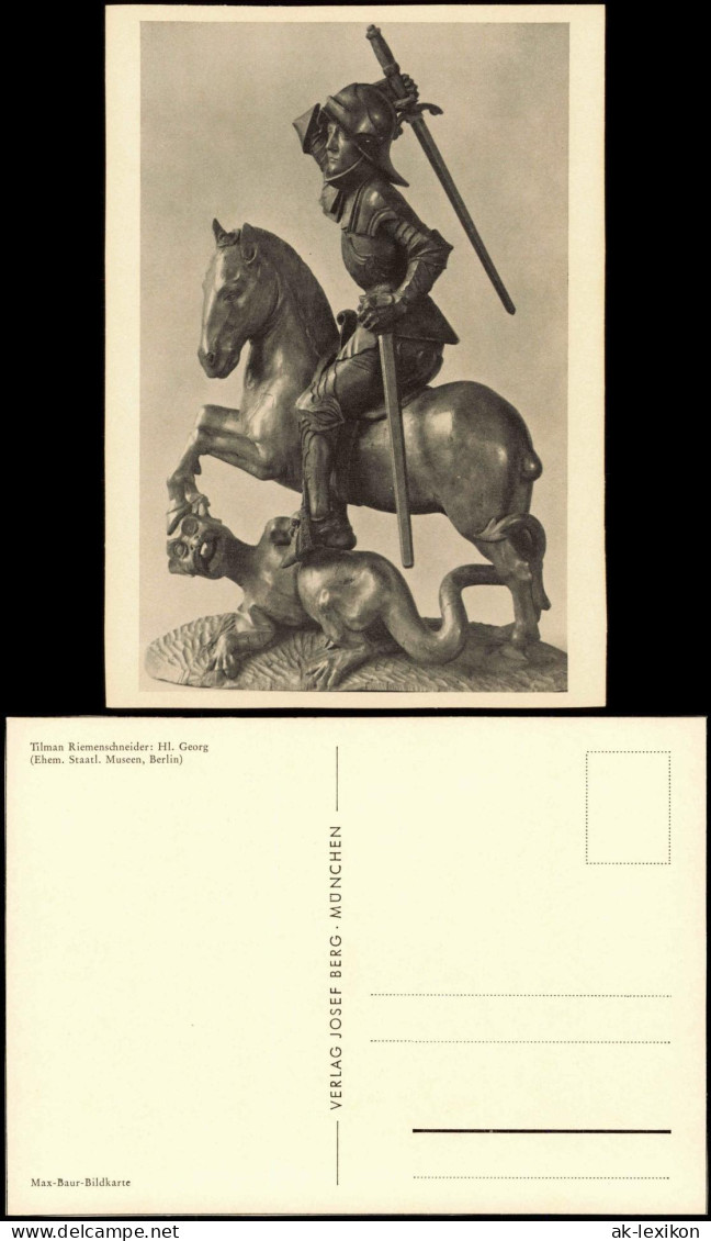 Tilman Riemenschneider: Hl. Georg (Ehem. Staatl. Museen, Berlin) 1960 - Andere & Zonder Classificatie