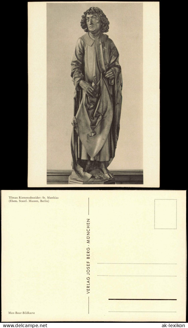 Tilman Riemenschneider: St. Matthias. (Museum Berlin) Max-Baur-Bildkarte 1960 - Autres & Non Classés