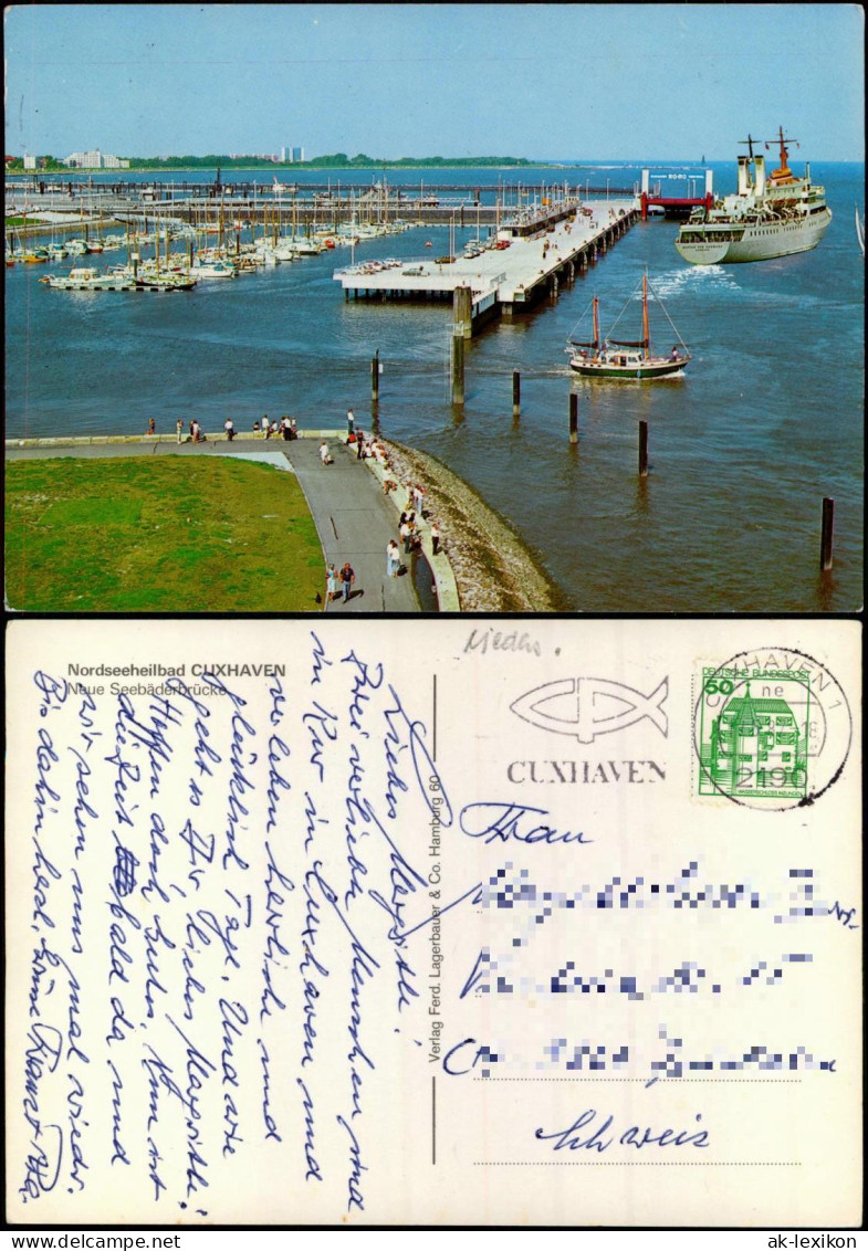 Ansichtskarte Cuxhaven Neue Seebäderbrücke 1982 - Cuxhaven