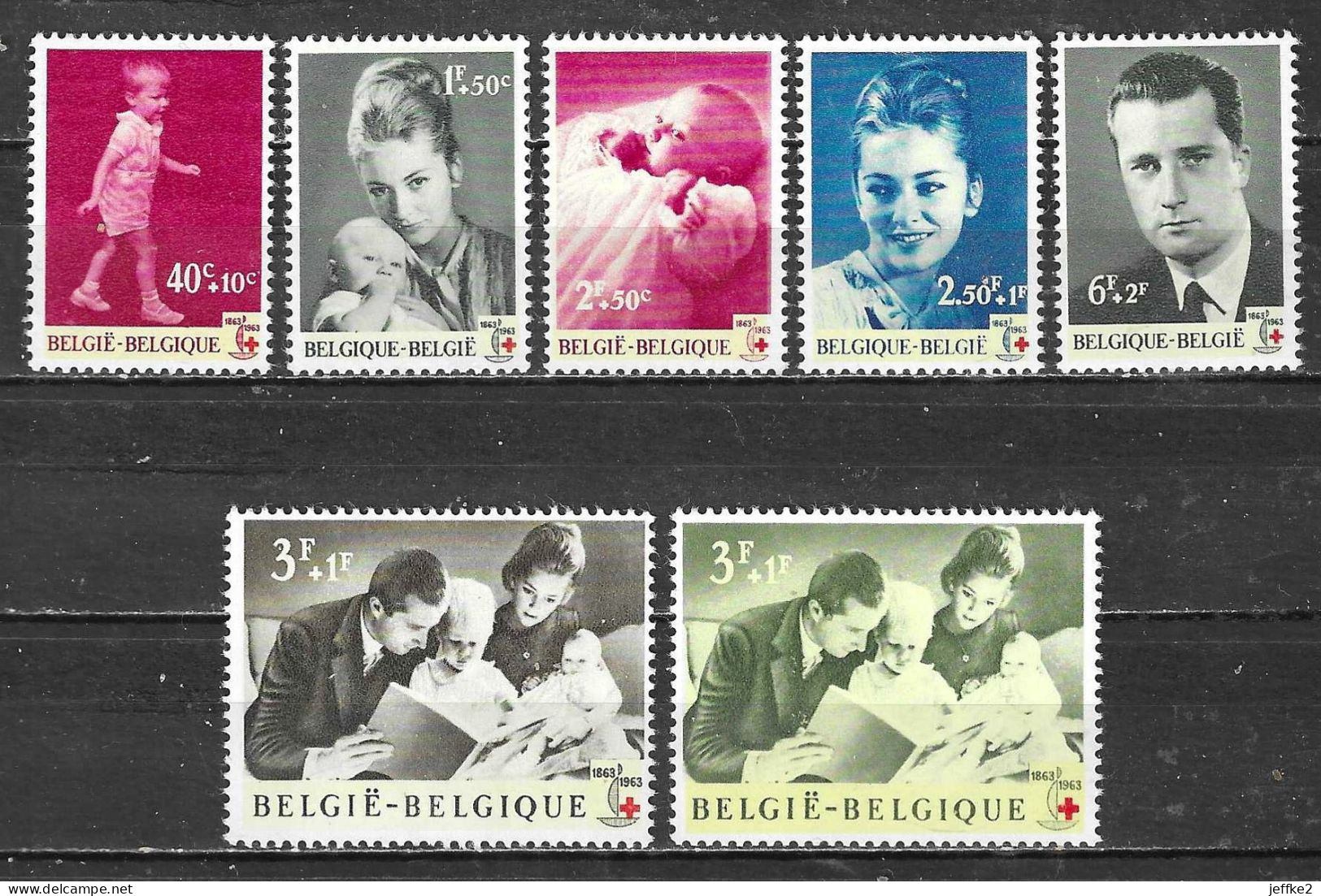 1262/68**  Croix-Rouge - Série Complète - MNH** - Vendu à 10% Du COB!!!! - Unused Stamps