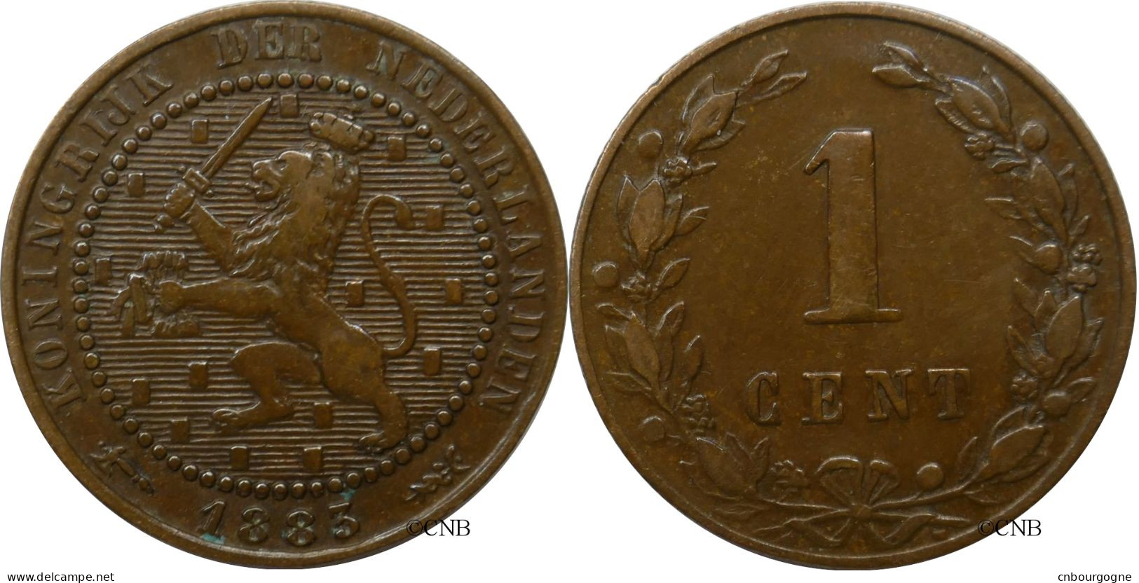 Pays-Bas - Royaume - Guillaume III - 1 Cent 1883 - TTB/XF45 - Mon5232 - 1849-1890 : Willem III