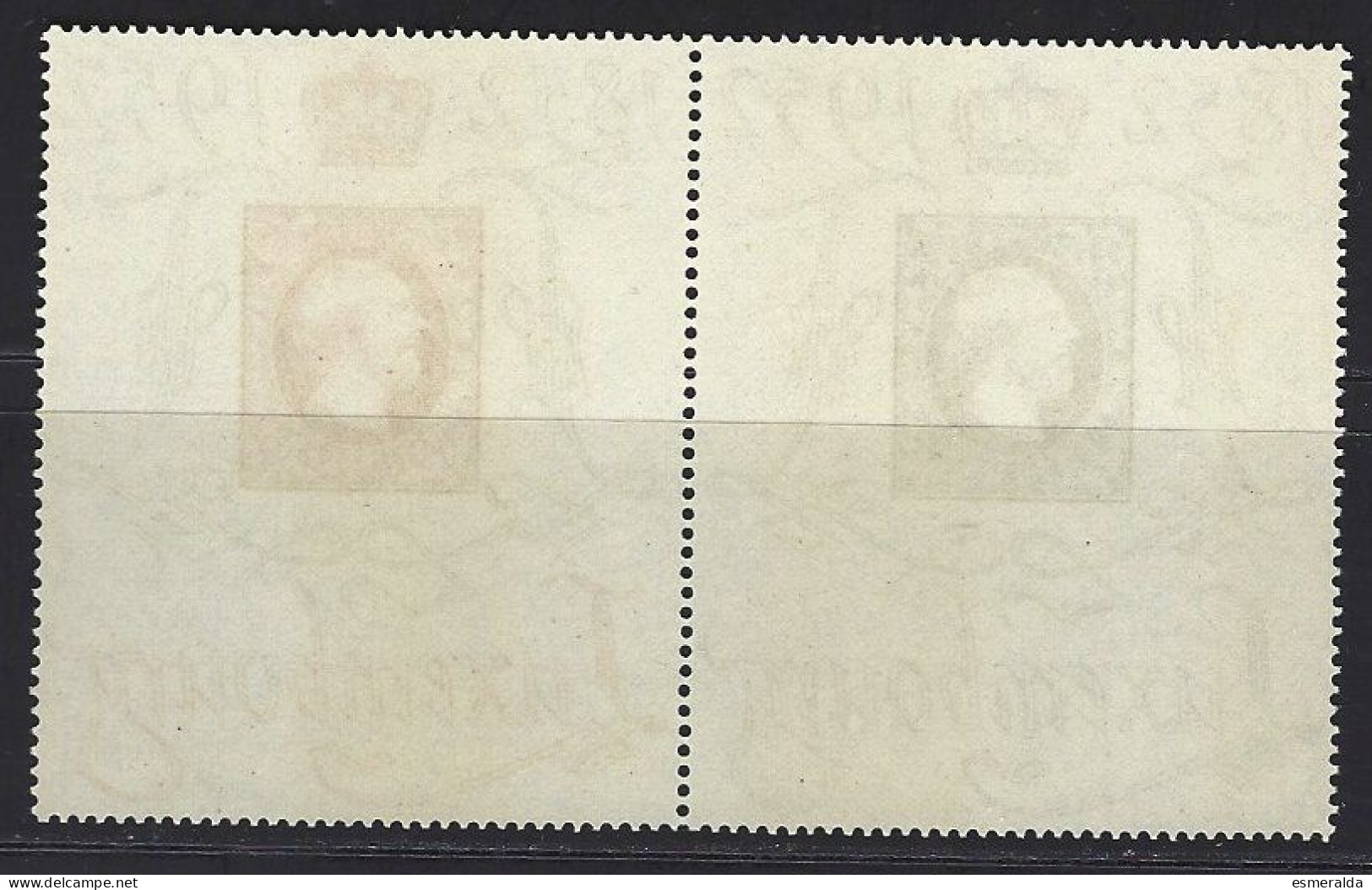 Luxembourg Yv 454A, Exposition Philatélique"Centilux" Paire S/tenant  **/mnh - Unused Stamps
