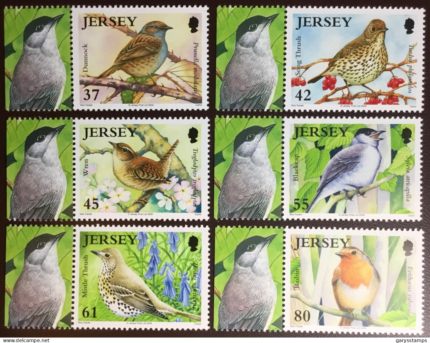 Jersey 2009 Song Birds MNH - Autres & Non Classés