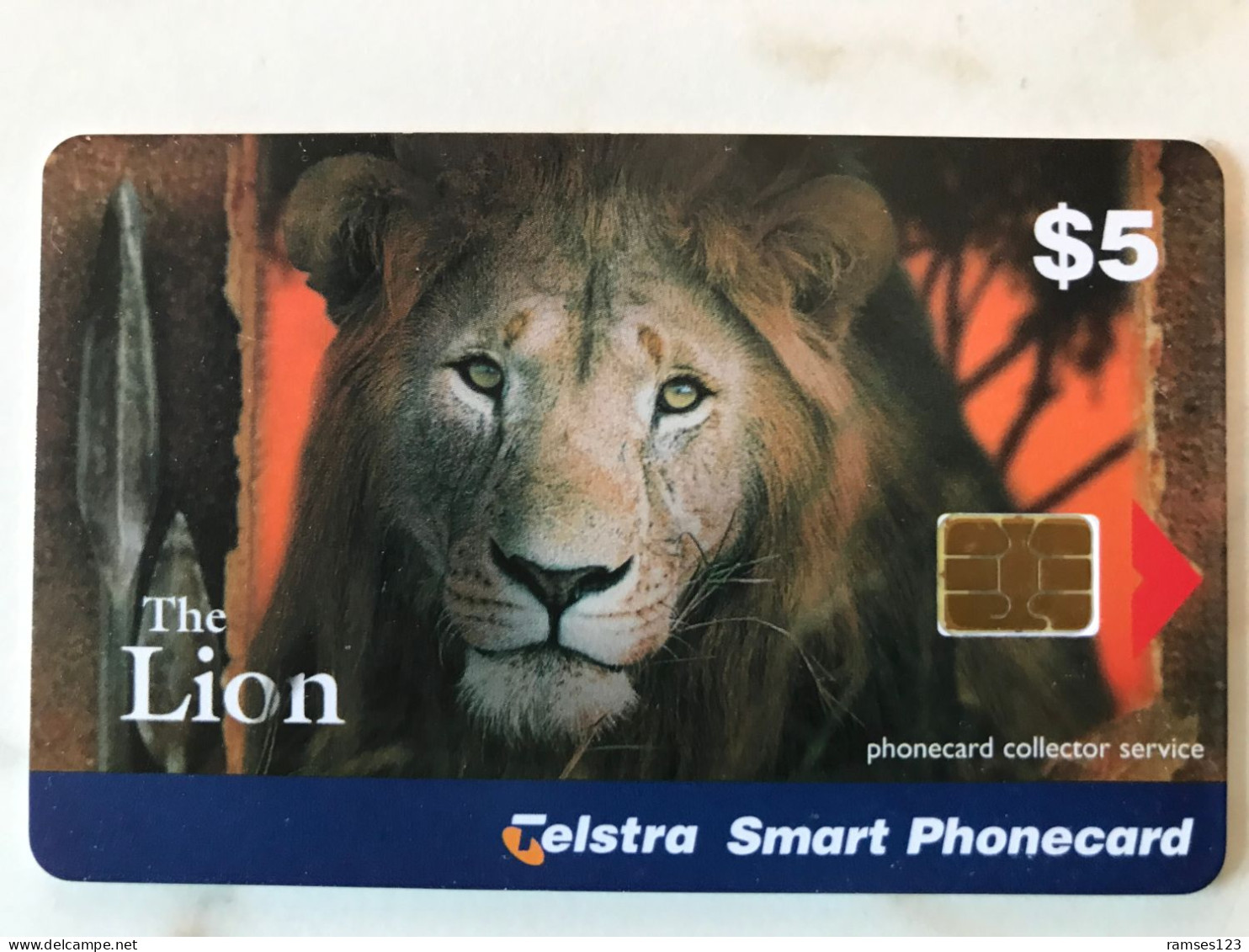 CHIP   CARD AUSTRALIA   TELSTRA   THE LION  BIG CATS SERIES   MINT - Australie