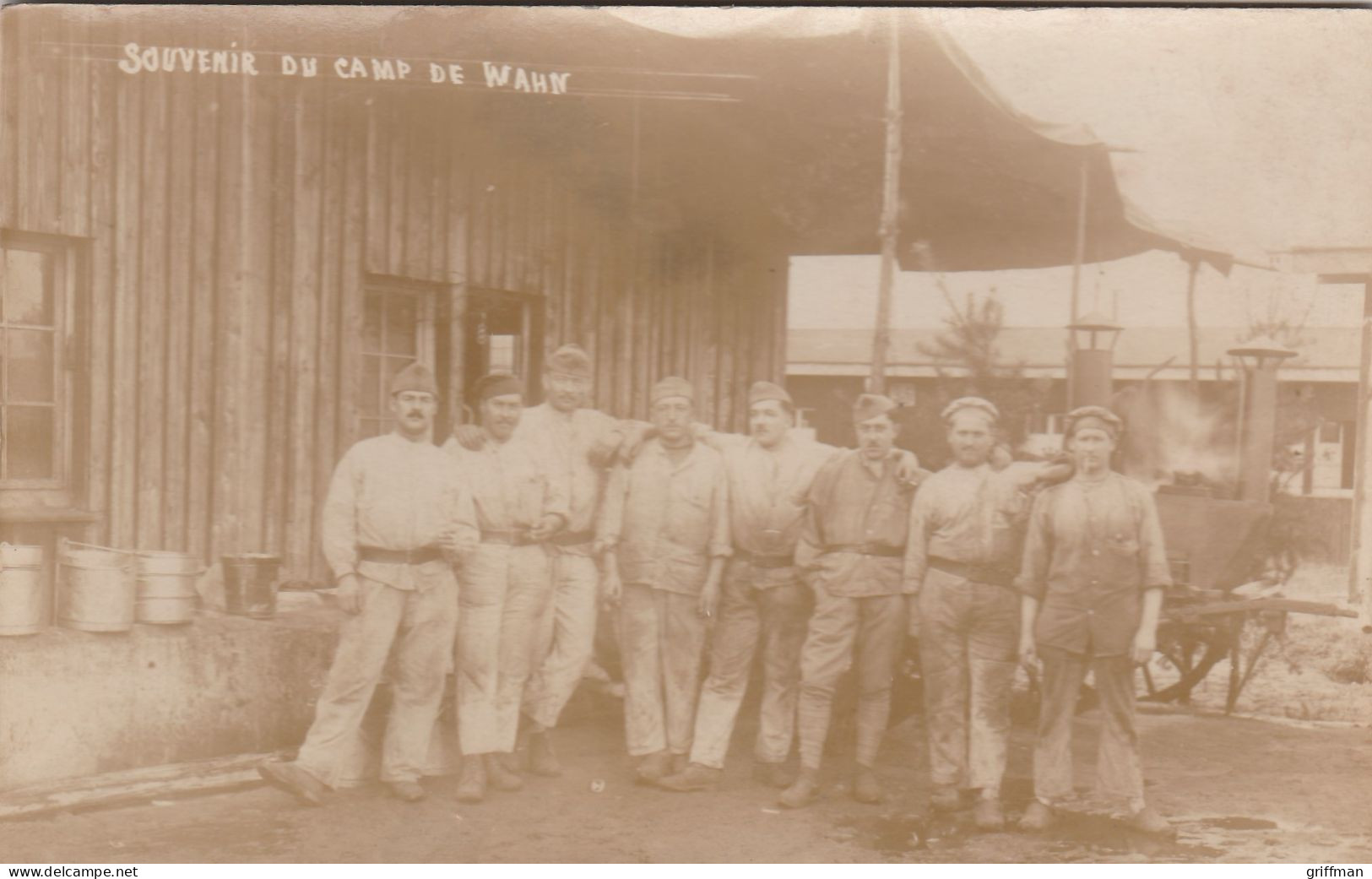 PHOTO CARTE SOUVENIR DU CAMP DE PRISONNIERS DE WAHN ALLEMAGNE TBE - Guerra 1914-18