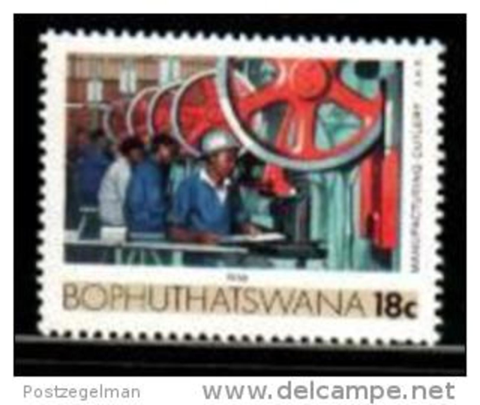 BOPHUTHATSWANA, 1989, MNH Stamp(s), Definitives Industry 18 Cent, Nr(s)  222 - Bophuthatswana
