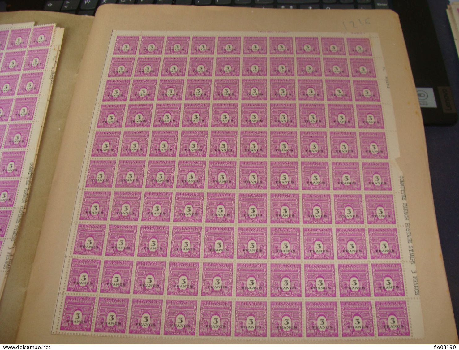 N°  711 En Feuille  De 100 Timbres Entières Neuves - Full Sheets