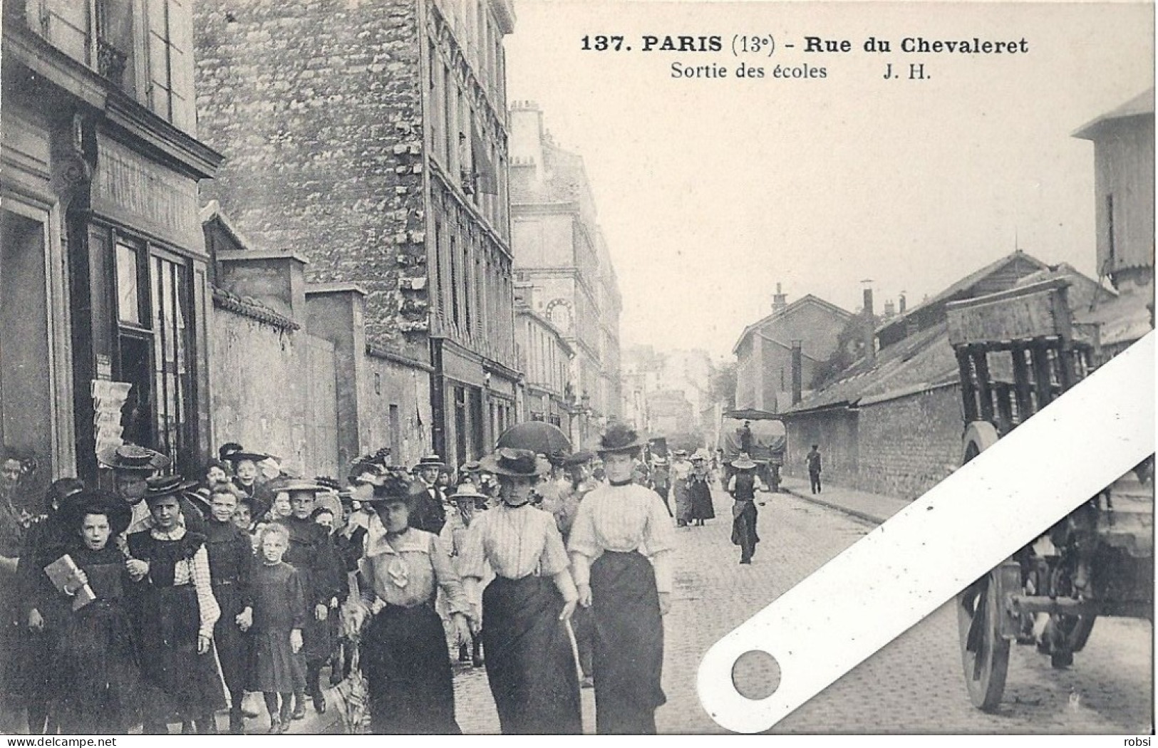 75 Paris XIIIe, Rue Du Chevaleret, Sortie Des Ecoles, D 1122 - Arrondissement: 13