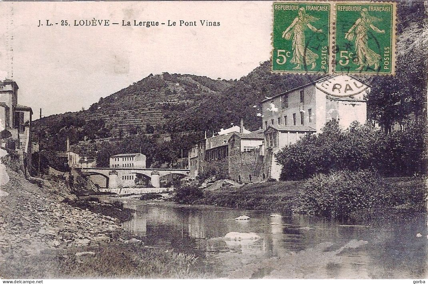 *CPA - 34 - LODEVE - La Lergue - Le Pont Vinas - Lodeve