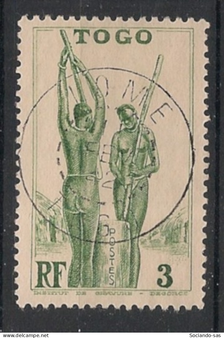 TOGO - 1941 - N°YT. 183 - Pilage Du Mil 3c - Oblitéré / Used - Used Stamps