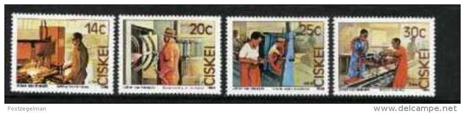 CISKEI, 1986, MNH Stamp(s), Bicycle Factory  Nr(s). 102-105 - Ciskei