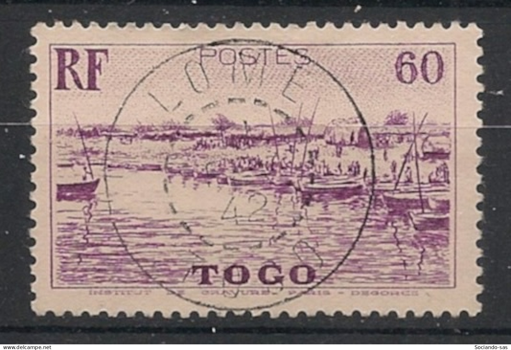 TOGO - 1941 - N°YT. 194 - Baie Du Mono 60c - Oblitéré / Used - Gebraucht