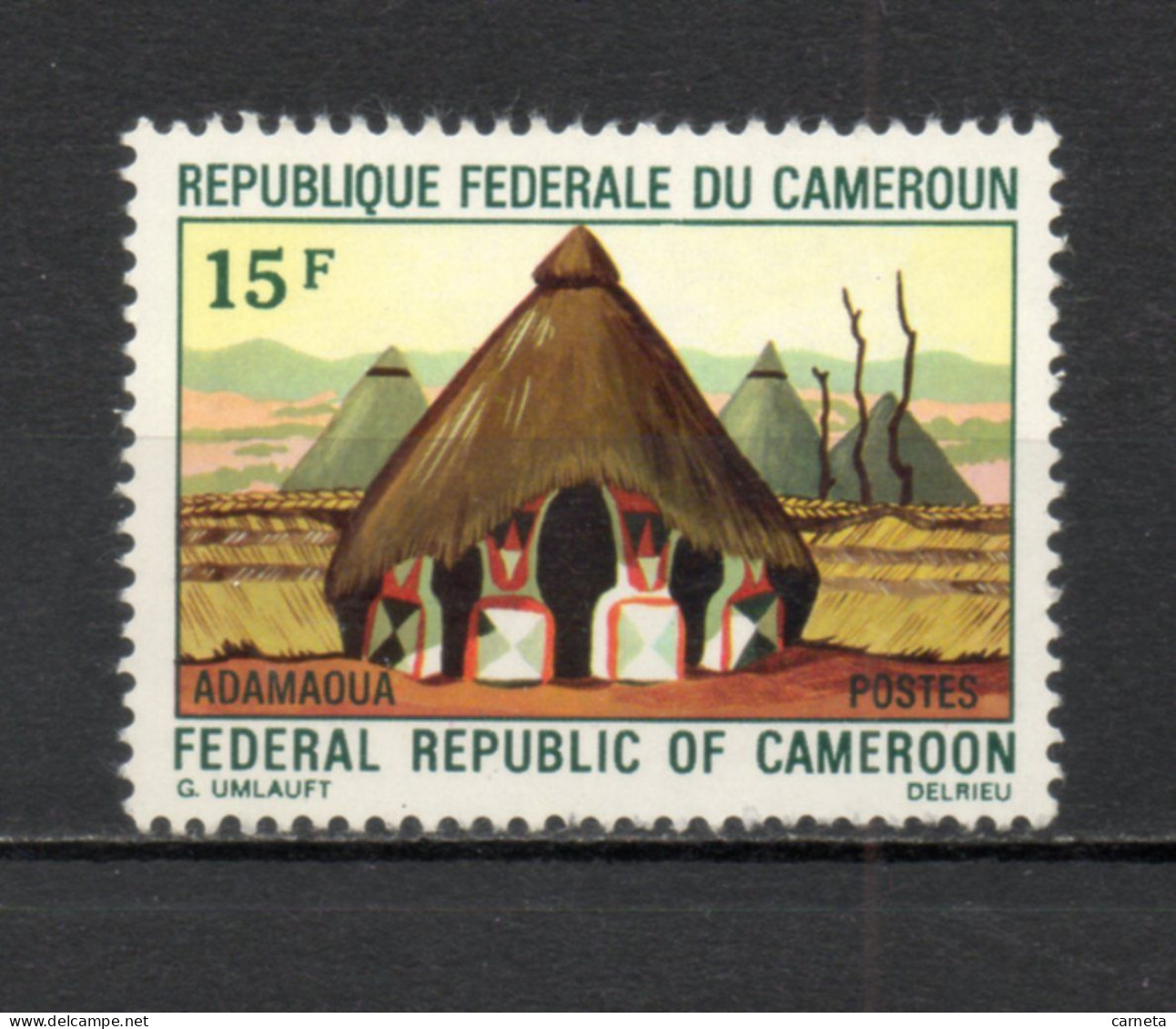 CAMEROUN N° 516  NEUF SANS CHARNIERE COTE  0.60€      MAISON HABITAT - Camerún (1960-...)