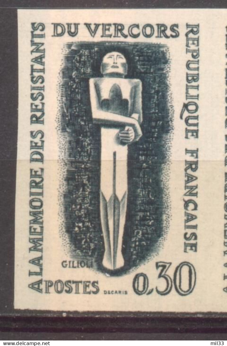 Résistants Du Vercors YT 1336 De 1962 Sans Trace De Charnière - Ohne Zuordnung