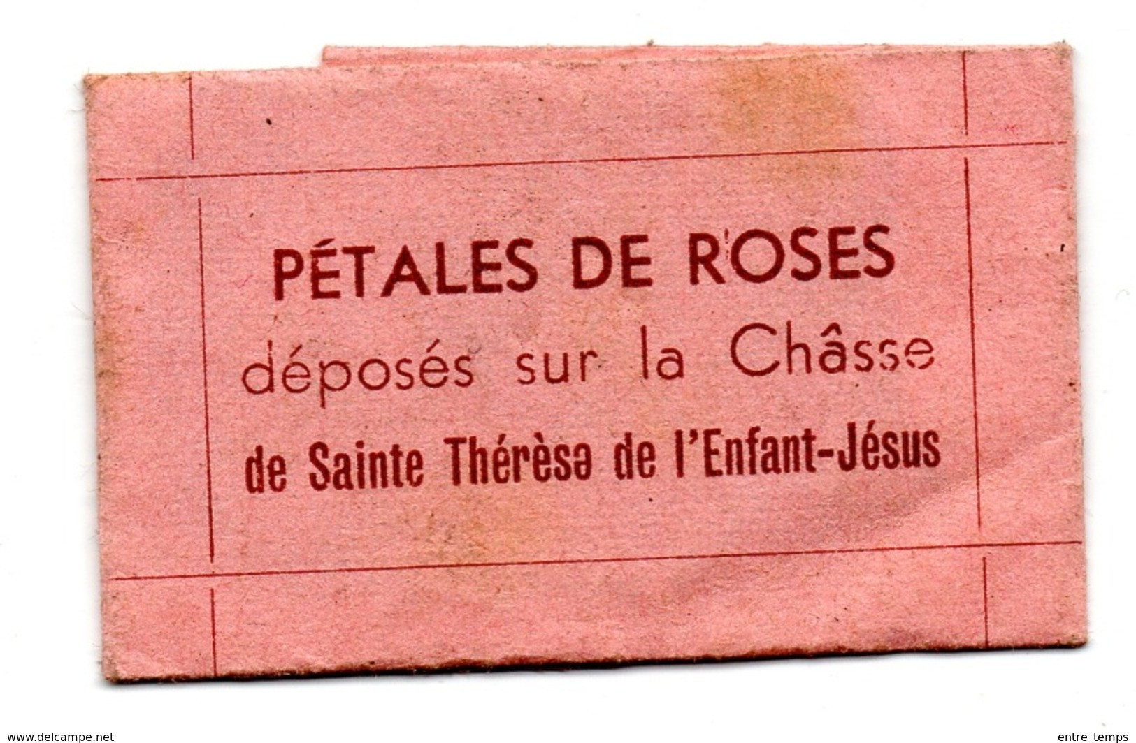 Relique Souvenir Pétale De Rose Châsse   Sainte Thérèse Enfant Jésus - Religion & Esotericism
