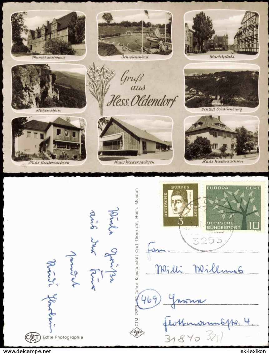 Hessisch Oldendorf Schwimmbad Haus Niedersachsen Schloß Uvm 1963 - Hessisch-Oldendorf