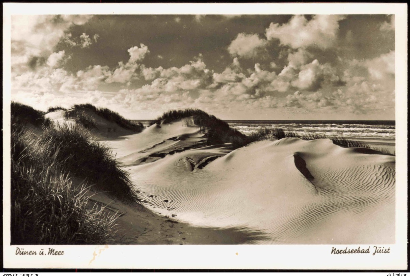 Ansichtskarte Juist Dünen U. Meer - Stimmungsbild 1959 - Juist