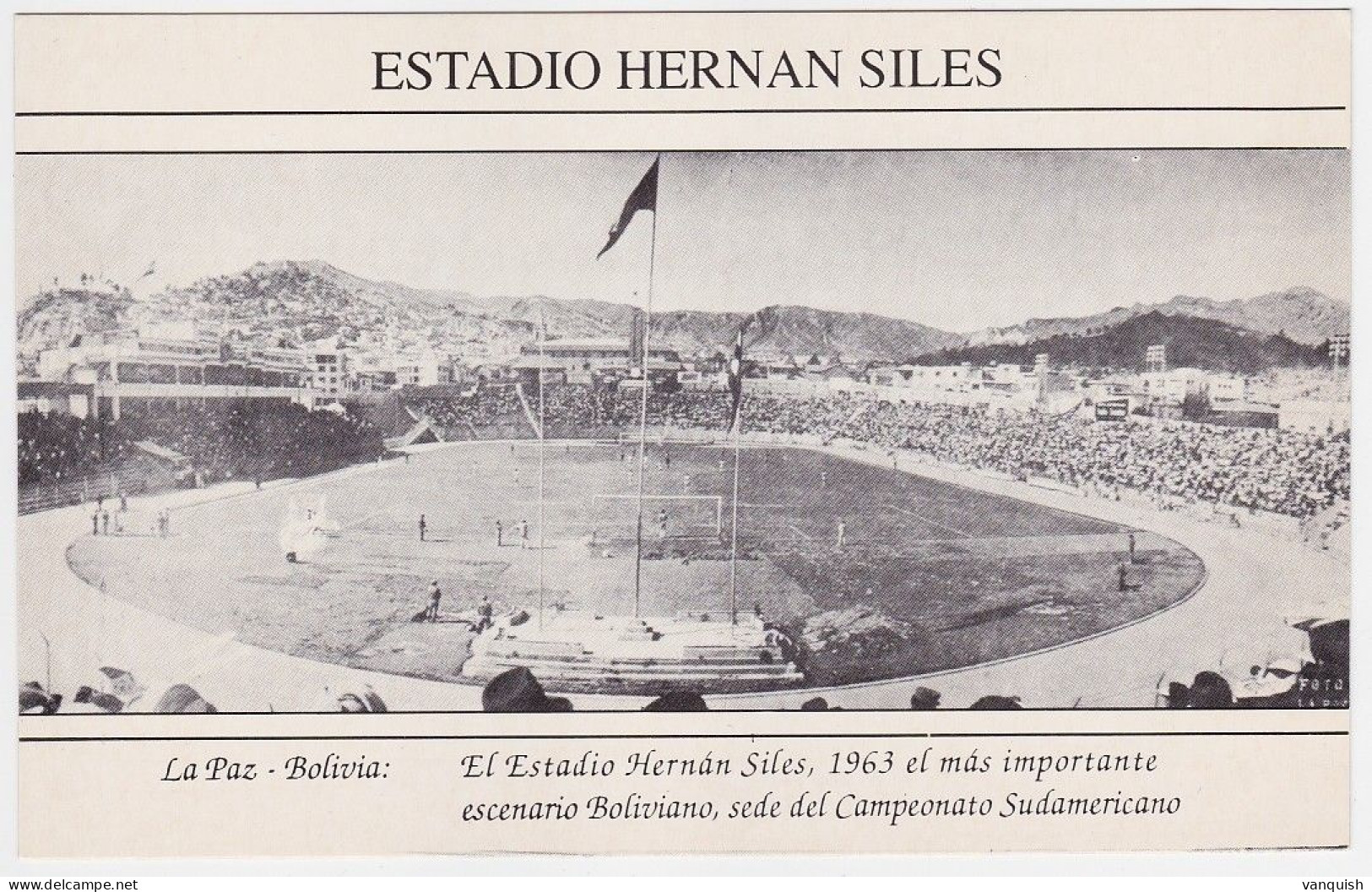 LA PAZ HERNANDO SILES STADE STADIUM ESTADIO STADION STADIO - Football