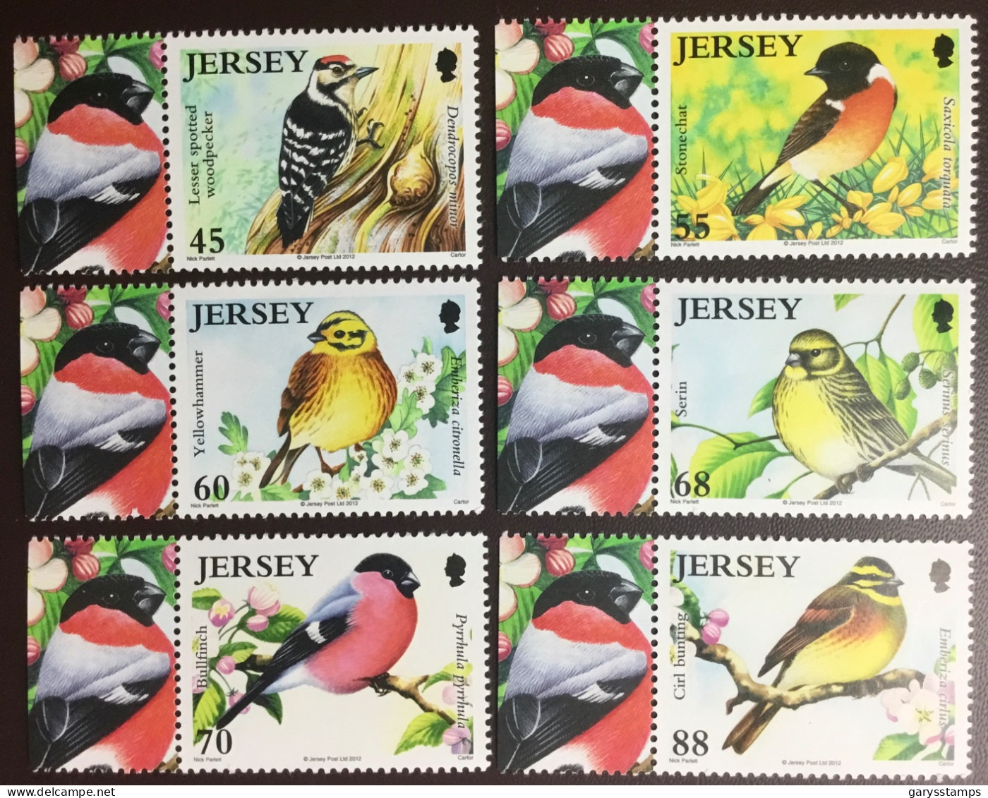 Jersey 2012 Threatened Birds MNH - Autres & Non Classés