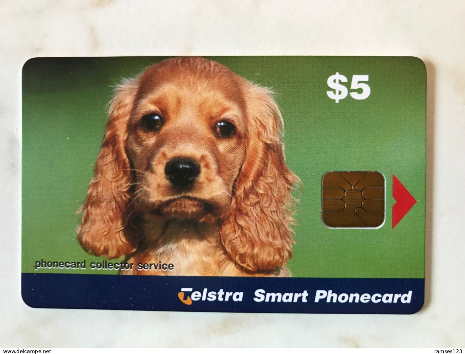 CHIP   CARD AUSTRALIA   TELSTRA   DOG   COCKER   MINT - Australie