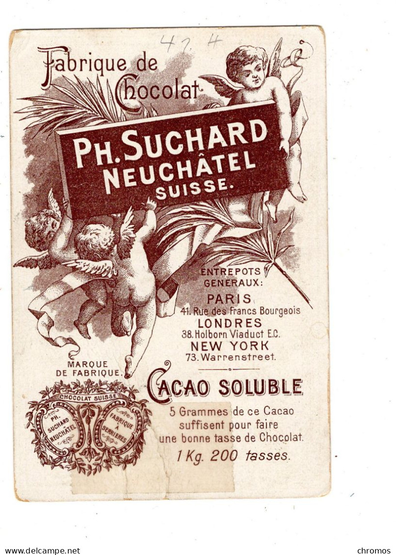 Chromo Chocolat Suchard S 41 / H, Fleurs Des Alpes, Rhododendron - Suchard