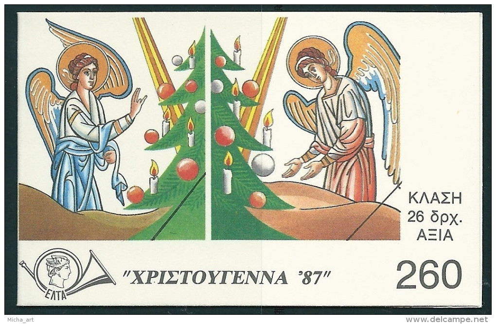 Greece 1987 Christmas Booklet MNH - Postzegelboekjes