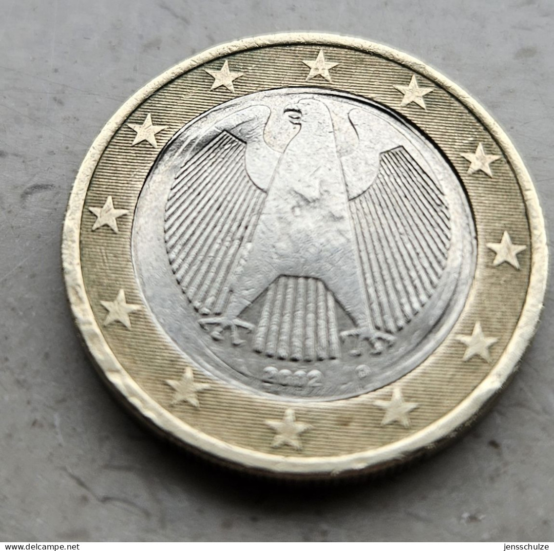 1 Euro Münze Germany - Fehlprägung - 2002 - Andere & Zonder Classificatie
