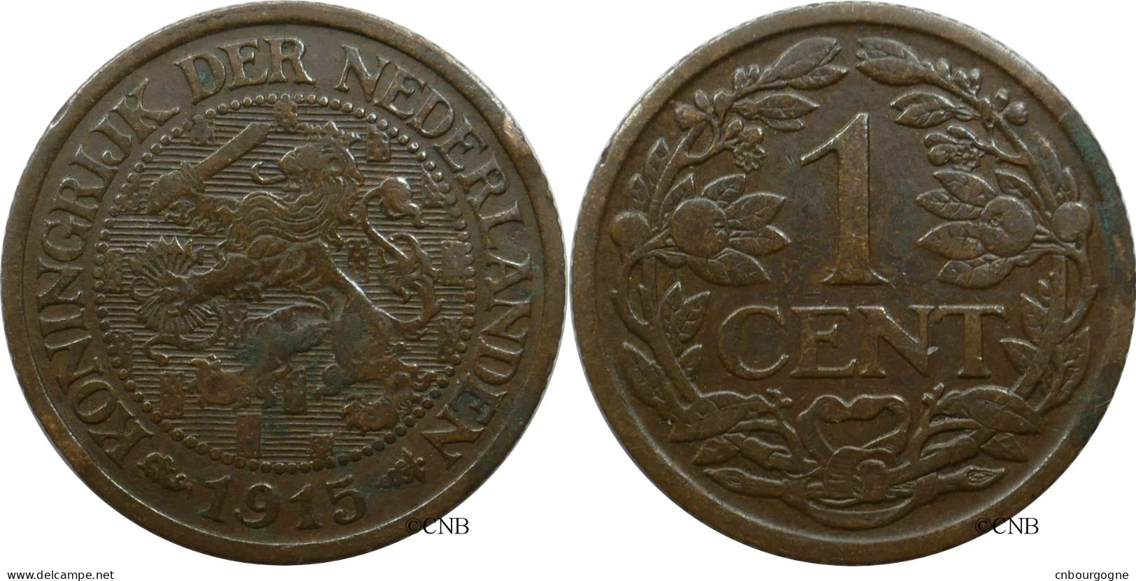 Pays-Bas - Royaume - Wilhelmina - 1 Cent 1915 - TB+/VF35 - Mon5834 - 1 Cent