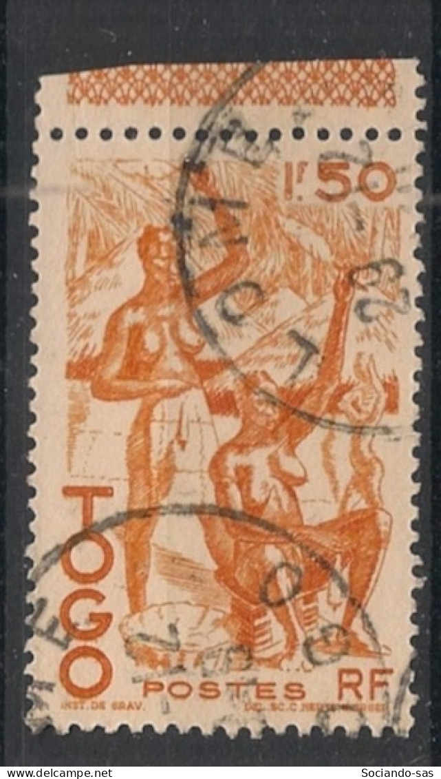 TOGO - 1947 - N°YT. 242 - Coton 1f50 Jaune - Oblitéré / Used - Gebraucht