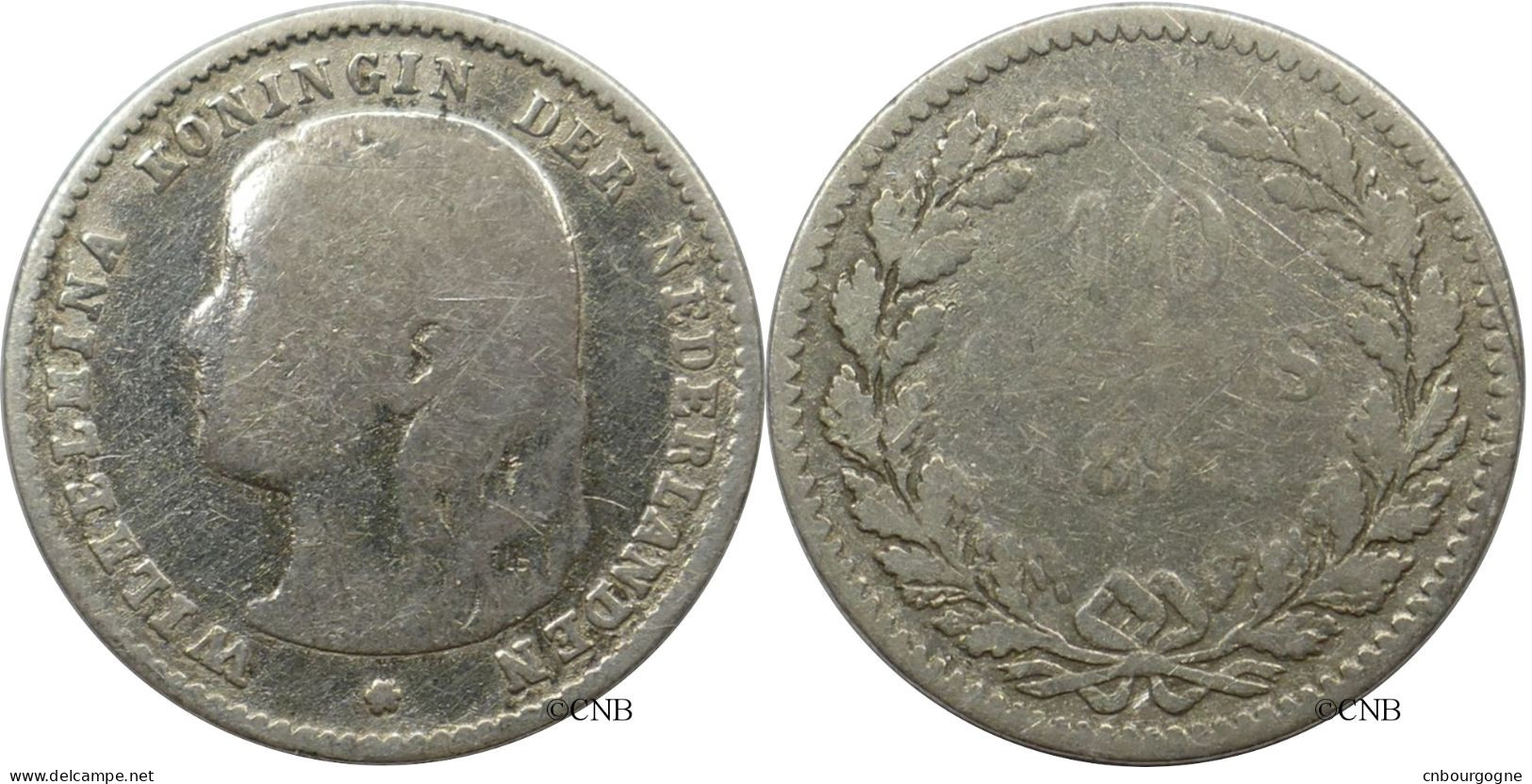 Pays-Bas - Royaume - Wilhelmina - 10 Cents 1897 - B/VG10 - Mon5709 - 10 Centavos